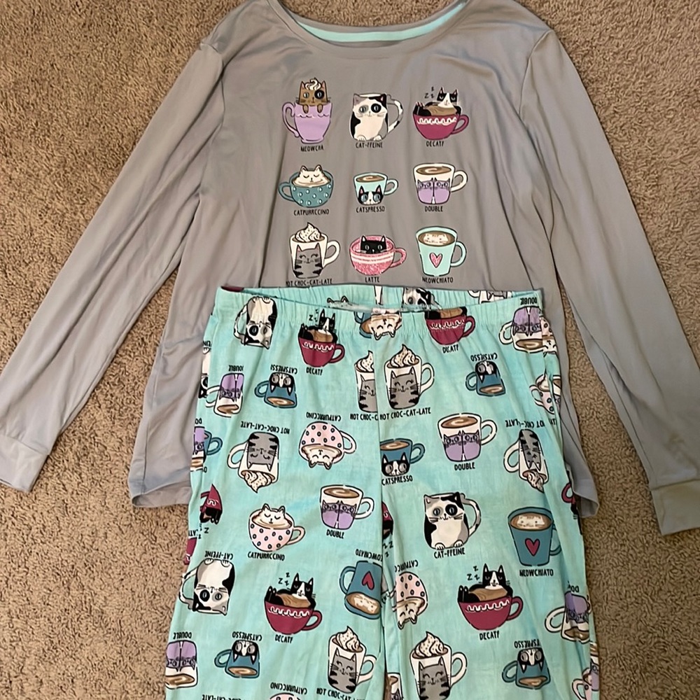Cat pajamas - brand: Secret Treasures - size: medium